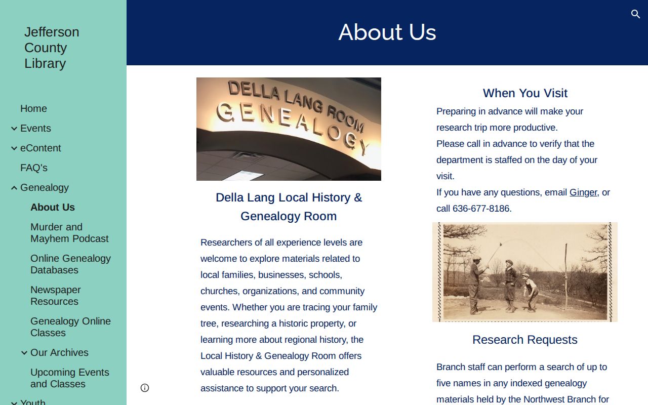 Jefferson County city directory research at the Della Lang Local History and Genealogy Room