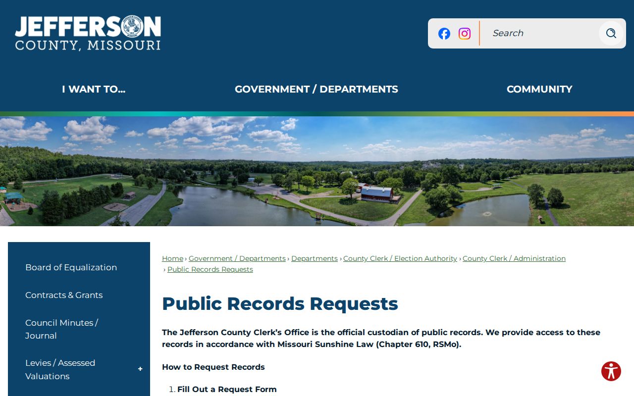 Jefferson County resident-record public-request information