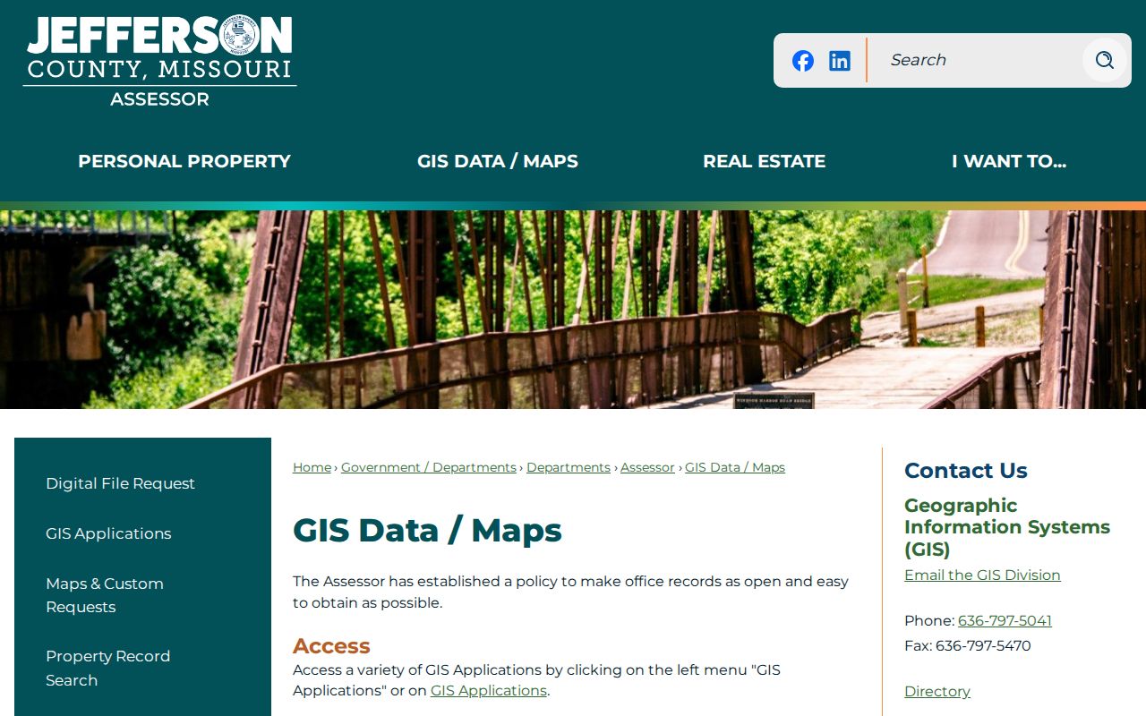 Jefferson County ZIP code directory county GIS data and map layers